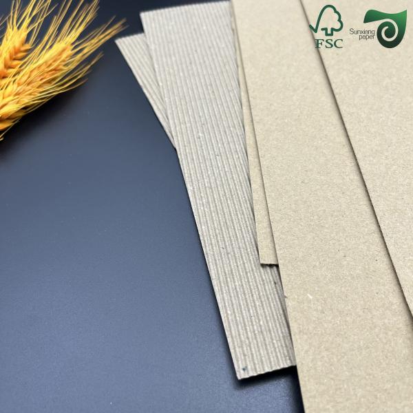 Hojas de cartón corrugado FSC de 1,5 mm para envases de consumo 70 cm 100 cm flauta E F