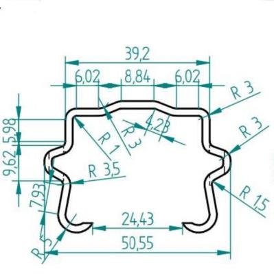 O PLC controlou o rolamento de aço do perfil que forma a eficiência elevada da máquina