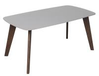 DT-1025 Table de cuisine en céramique moderne et à jambes en bois fixe de type 1600*850mm Brun pour la maison
