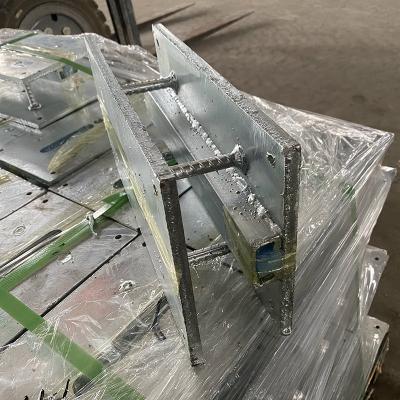 Heavy Duty Standard Weight Embedded Parts Universal Black Rectangular Embed Plates
