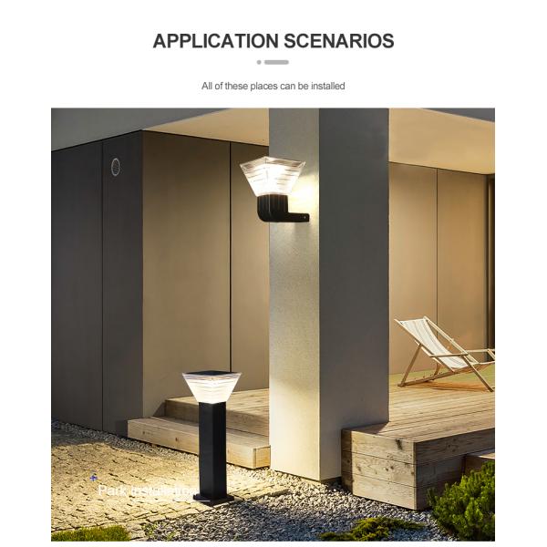 стена СИД 3000k 6000k солнечная освещает на открытом воздухе со светящей батареей