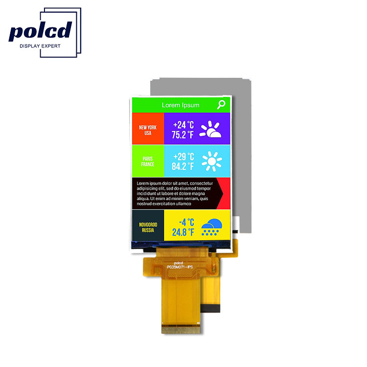 3.5 дюймовое промышленное оборудование Tft цветный LCD модуль Ips Mcu Spi интерфейс