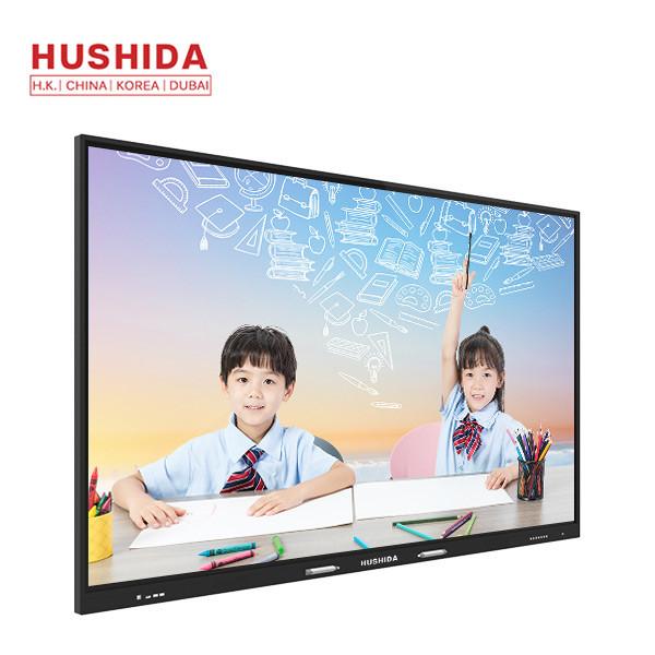 HUSHIDA o tela táctil capacitivo 4mm de 65 polegadas moderou o whiteboard interativo de vidro para a classe inteligente