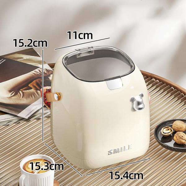 Desktop Trash Can Home Dorm Office Trash Basket High Appearance Level Living Room Press Type Trash with Lid