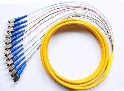 Multi - a trança 1Meter da fibra óptica do núcleo da fibra 12 ou 1,5 mede, trança da fita da ligação em ponte FC da fibra