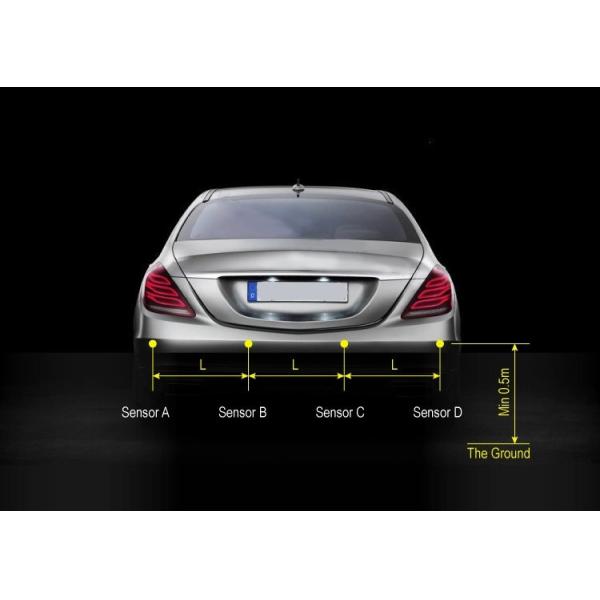Auto Reverse Parking Sensor System with Multi Sensor Digital Distance Indicator