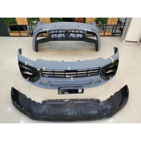 Kit de carrocería de fibra de carbono de Cayenne para Porsche Cayenne MTR Kit de carrocería de fibra de carbono seca Parachoques delanteros y traseros