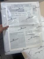 Sacs de papier en verre de qualité supérieure personnalisés - fabriqués à partir de pâte de bois pure avec un logo de marque en relief pour l'image de marque de luxe