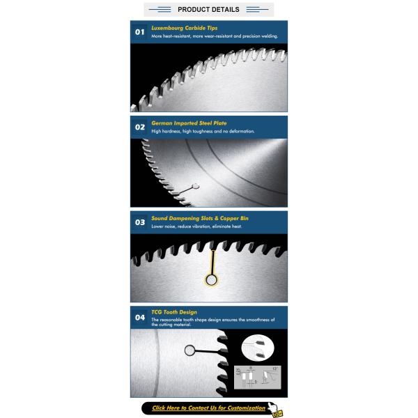 OEM Carbide Industrial Circular Saw Blades for Non Ferrous Metal Cutting