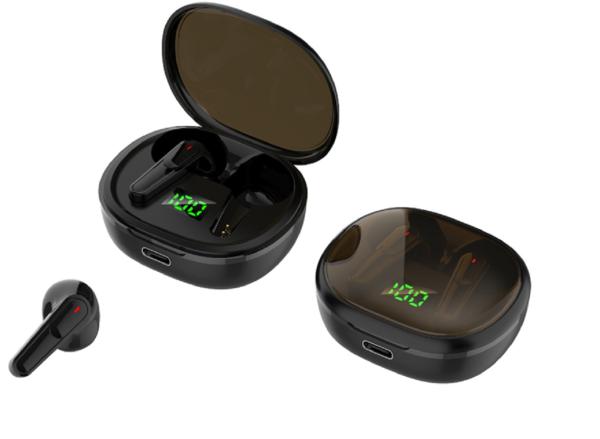 ETEK TWS Écouteurs 30g Poids total 30mAh Écouteurs 200mAh Boîtier de charge Type-C Chargement rapide Emballage de qualité commerciale