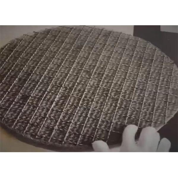 High Efficiency 316L York 431 Mesh Pad Demister For Towers Customized Shape