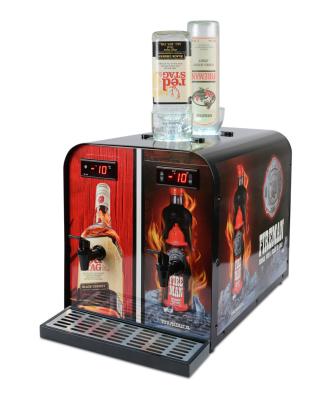 Double Tank Liquor Shot Machine Iron Steel / Stainless Steel With 2 X 900ml Inner Tank