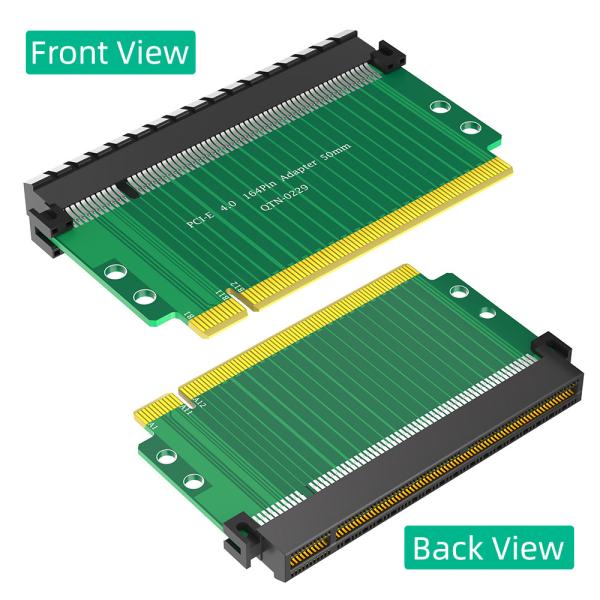 PCI-Express 4.0 16x Riser Card, 180-градусная высокоскоростная карта повышения скорости 60 мм Карта повышения высоты