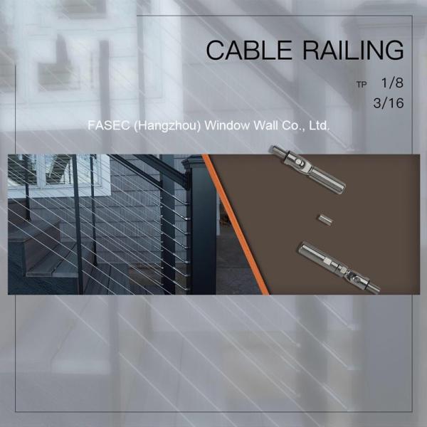Horizontal Stainless Cable Balustrade Handrail For Balcony Stair Hand Railings Systems