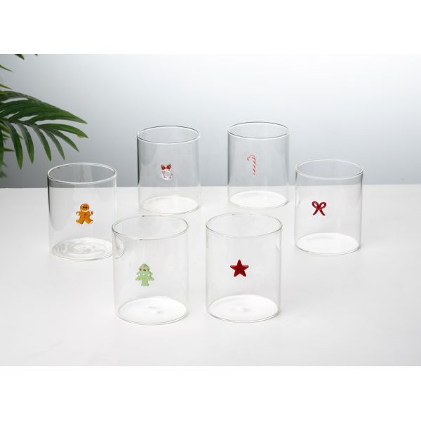 Christmas Gift Cute Borosilicate Glass Mug Round Shape Drinking Glass Cup Multifunctional