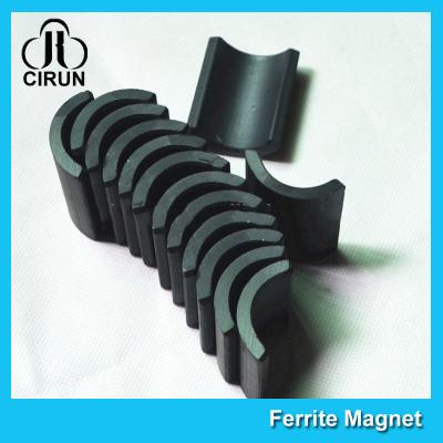 Small Permanent Arc Segment Ferrite Magnet Y25-Y35 For Motorcyceles Motor