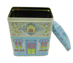 Leakproof Bespoke Metal 4C Printing Square Tin Box