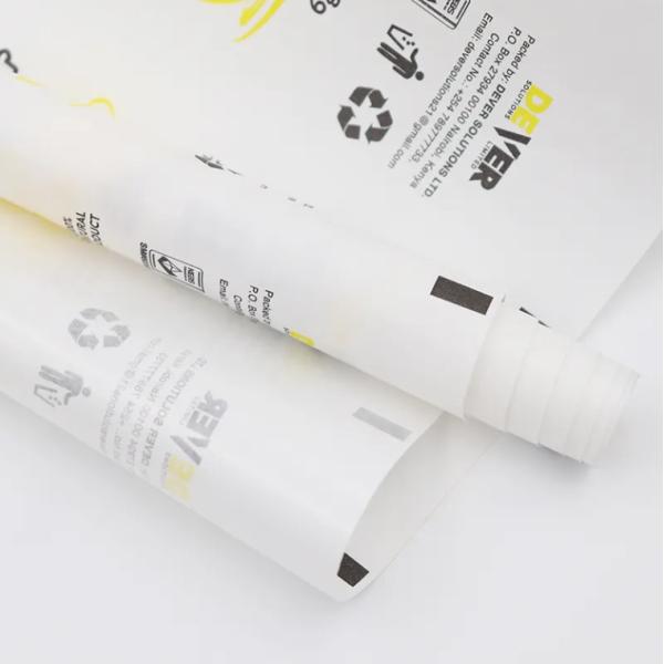 Vente en gros d'emballages alimentaires en plastique personnalisés Film laminé en rouleau Sac de papier sucre Film d'emballage automatique à vendre