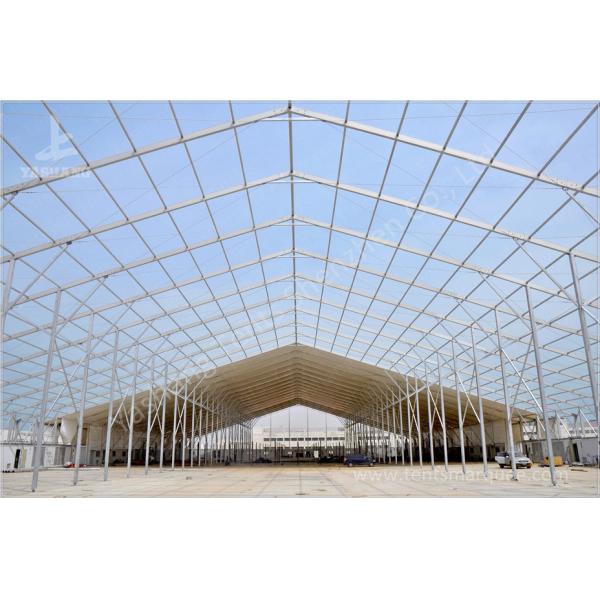 25x50 M Logistics Outdoor Warehouse Tents , Clear Span Fabric Buildings