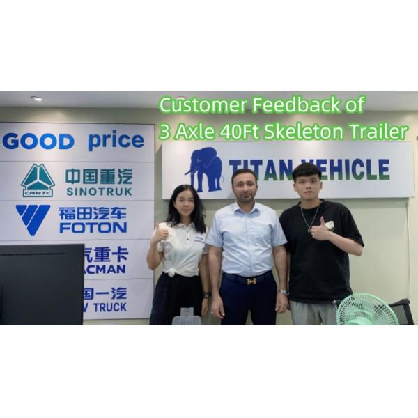 TITAN 3 Axle 40Ft Skeleton Trailer for Sale