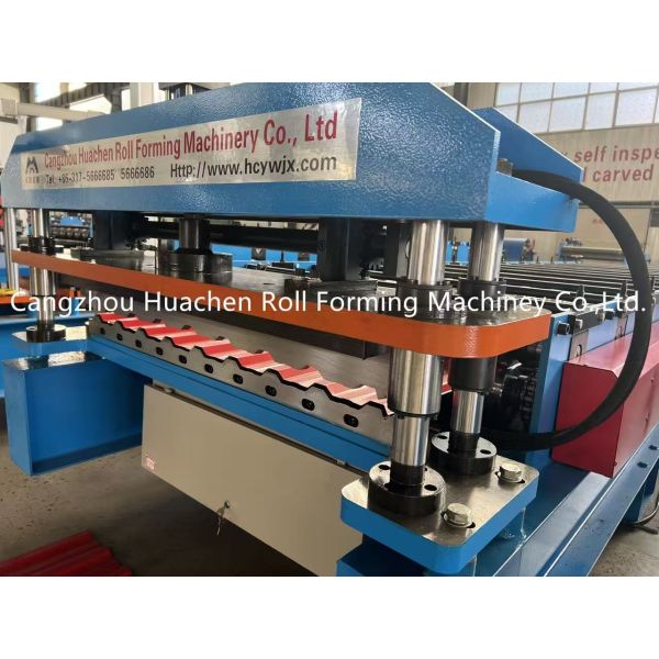 13 Stations Corrugated Profile Roofing Sheet Bending Machine with 45# Steel Quenching and Plating Rollers at 15-20m/min Speed