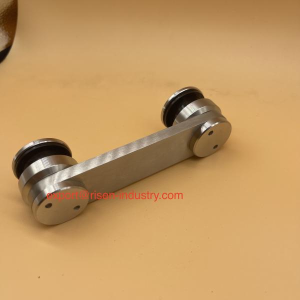 glass to glass connector, glass clamps, stainless steel 304, finishing satin, for 8-12mm glass
