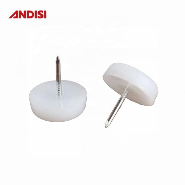 Furniture Leg Protector Foot Skid Nails for Table Modern Design Style White Finish