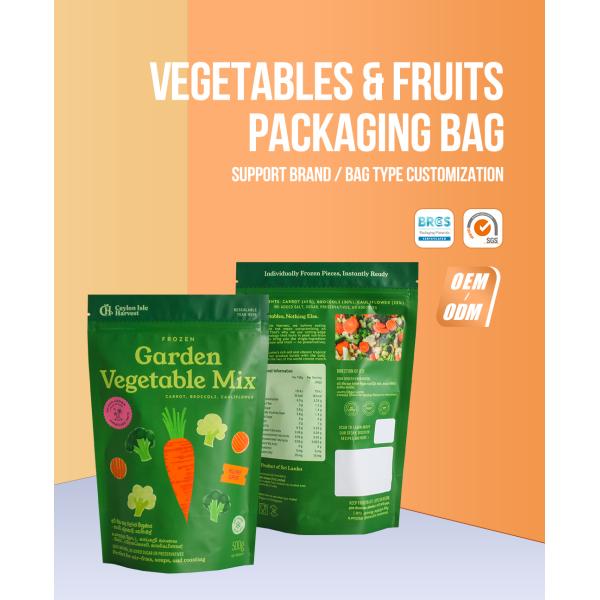 Customized Dried Food Packaging Bag Gravure Printing For Preserved Fruit Vegetable Cuisine