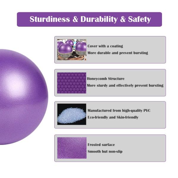 2mm Thickness 25cm Workout Yoga Ball Physical Fitness For Trainer Balance