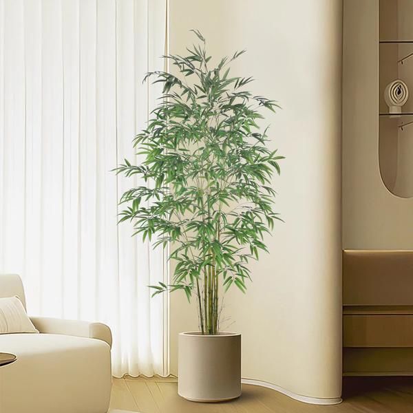 Wholesale Artificial Bamboo Plant Tree With Plastic Pot For Home Decor, Apartment Or Office– Realistic Fake Indoor Plants For Living Room, Bedroom, Bathroom, Entryway – Faux Greenery For Home DéCor