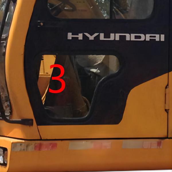 DOT Excavator Window Glass Left Door Lower Position NO.3 Windshield