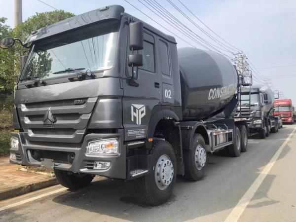 250kw controle manual do Euro 2 371hp 8X4 caminhão de 12 toneladas do misturador concreto do ³ de 16 m
