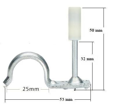 Suspended Ceiling Clip Nail 25mm Pipe Clamp Drive Pins With  Plastic Shell