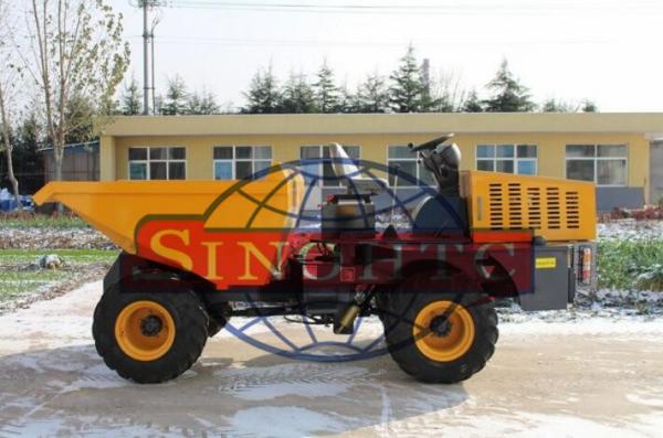 5 Ton Light Duty Dump Trucks 4WD Wheel Site Dumper Truck With Detuz Engine