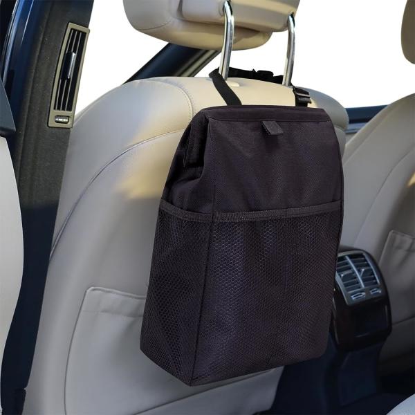 Car Trash Can For Car Cute, Car Trash Bag Bin Hanging Waterproof Automotive Car Garbage Cans Leak Proof Vehicle