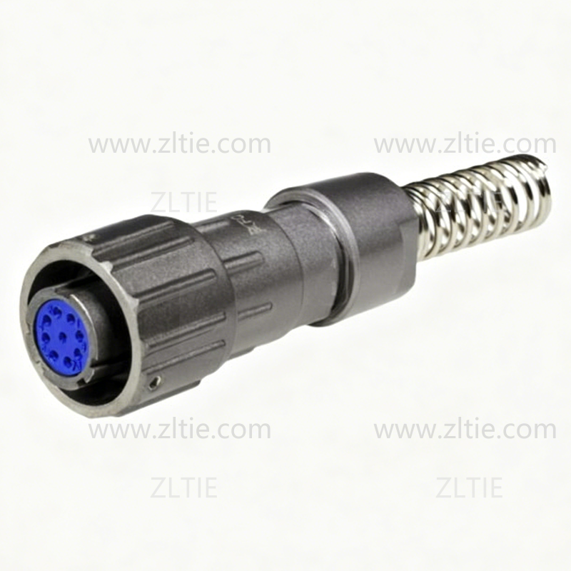 FQ14 Series 9-Pin Straight Wire Spring Female Plug