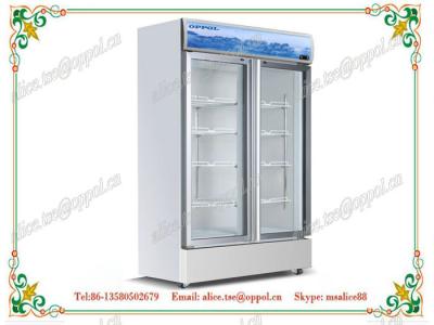 OP-808 CE Approved Upright Glass Door Medical Freezer, Storage Laboratory Freezer