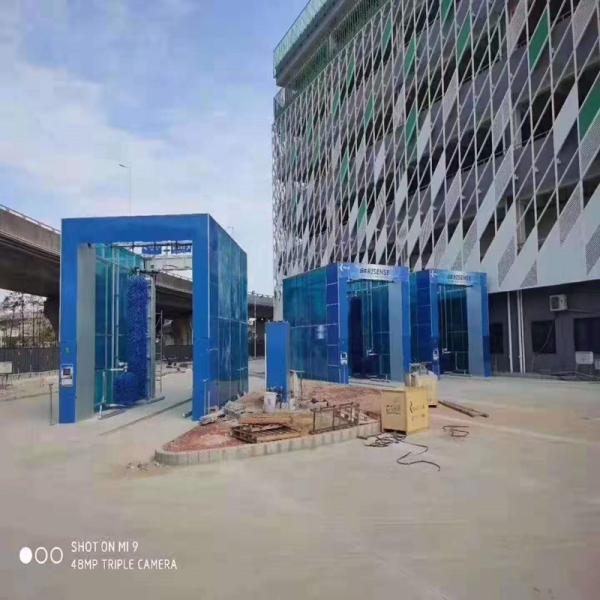 Risense 7 Brushes Full Automatic Truck Wash System Bus Wash Price for Sale 24000*5114mm 250l/bus 25ml/bus 8.86kw >1500W CB-730