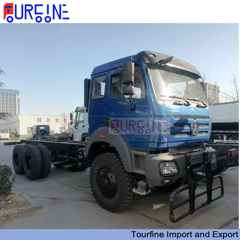 Heavy Duty BEIBEN 6×6 Cargo Truck Chassis with 380HP Engine for Africa