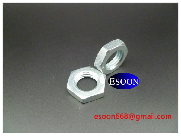 M16,M8 DIN439 Hex thin nut,Zinc Plated,Carbon steel Grade 8.8 Class,DIN936