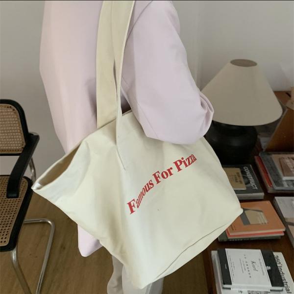 Daily School Life Canvas Tote Bag for Shopping Practical and Versatile Design