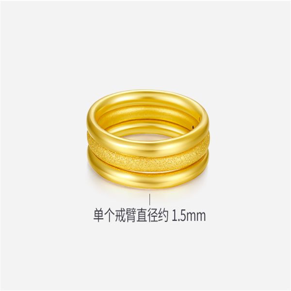 Anillos elegantes de oro fino para ella