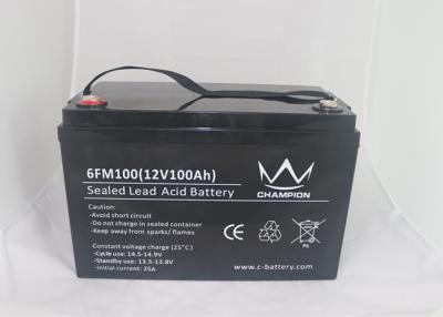 Valve Regulated M8 12v 100ah Deep Cycle Lead Acid Battery 6FM100D