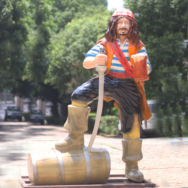 Customized Life Size Realistic Fiberglass Statue Movie Character Resin Sculpture