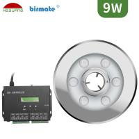 a lagoa conduzida subaquática de 9W DC24V RGB DMX ilumina SS316L para o jardim