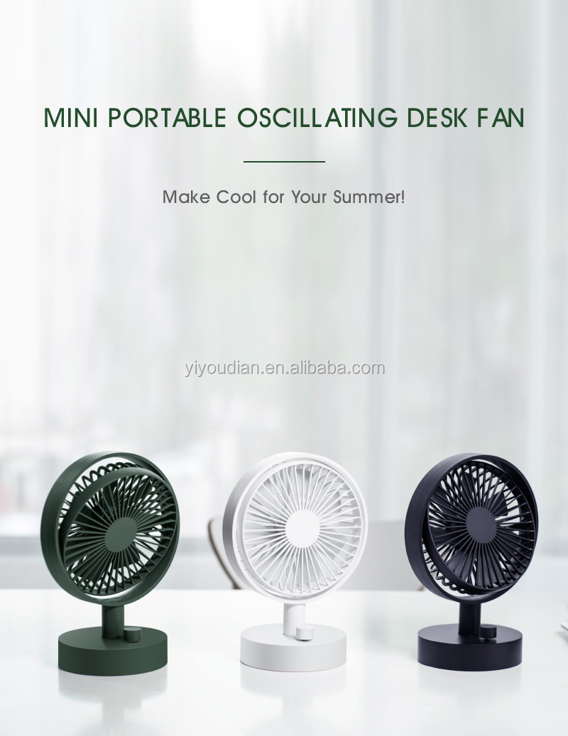 New Design Adjustable Wholesale Rechargeable Fan  Home Office Mini Portable  Handheld Table Fans