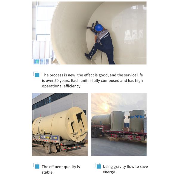 Safe And Reliable HMPP Integrated Pump Station Sewage Treatment Equipment