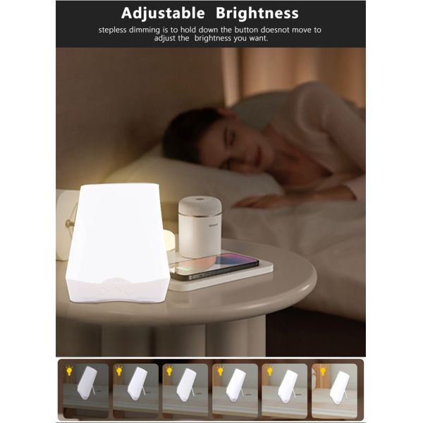 50000 Hours Working Time Modern Portable Energy Sun Lamp 10000 LUX Adjustable Bright Light LED White Light SAD Therapy Lamp Depression