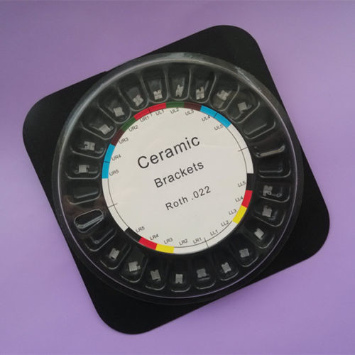 Roth 022 Slot Ceramic Dental Braces 3 4 5 Hooks Type For Orthodontic Treatment