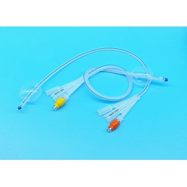 Latex Free Foley Balloon Catheter , Silicone Urinary Catheter Easy Operation